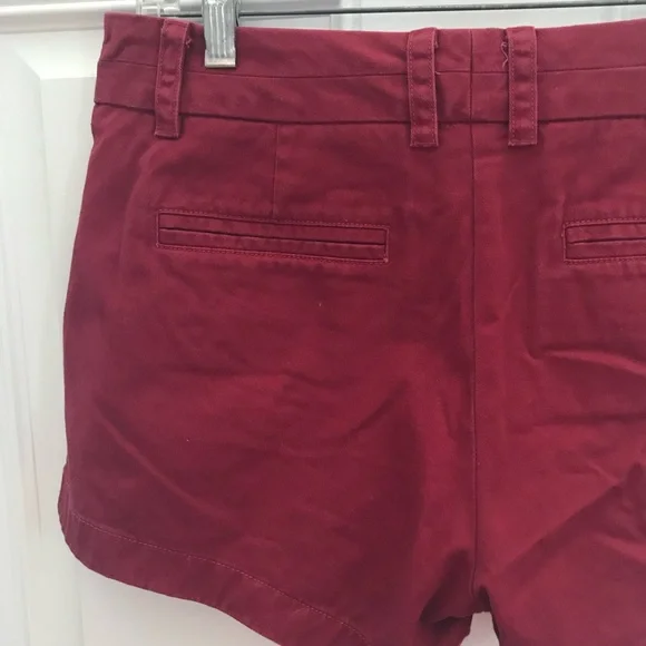J. CREW Weathered Classic Twill Dark Red Chino SHORTS - Picture 5 of 8